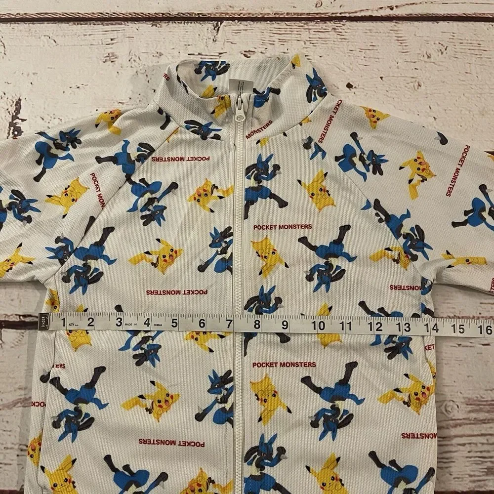 Pokemon‎ Pocket Monster Pikachu x Lucario Long Sleeve Size 5 Boys